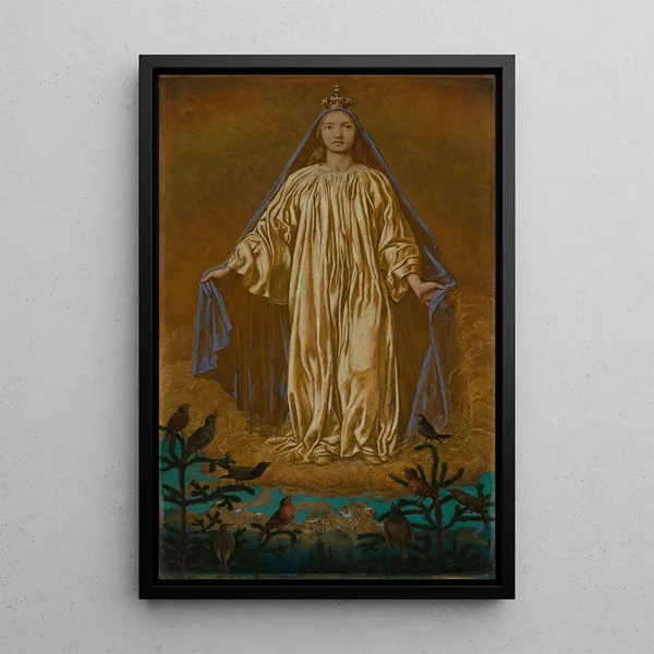 Marie jako Królowa Niebios - Hans Thoma — oprawiony obraz na ścianie