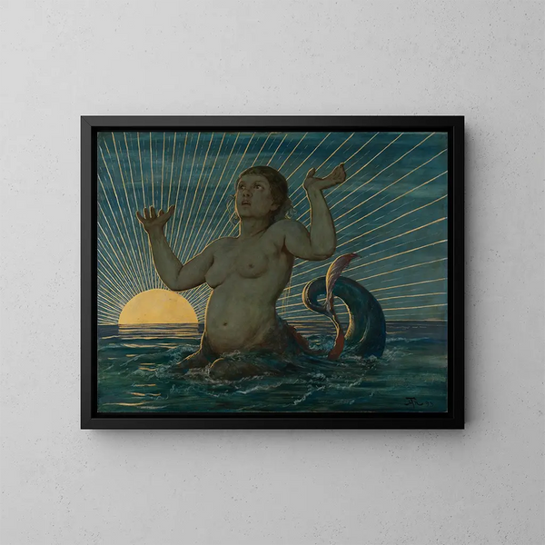 Budzenie morza - Hans Thoma — oprawiony obraz na ścianie