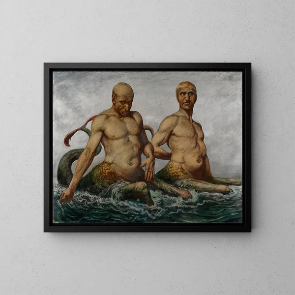 Mężczyźni morza - Hans Thoma — oprawiony obraz na ścianie