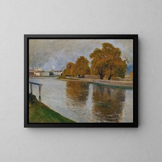 La Salzach près de Hallein - Hans Wild — oprawiony obraz na ścianie
