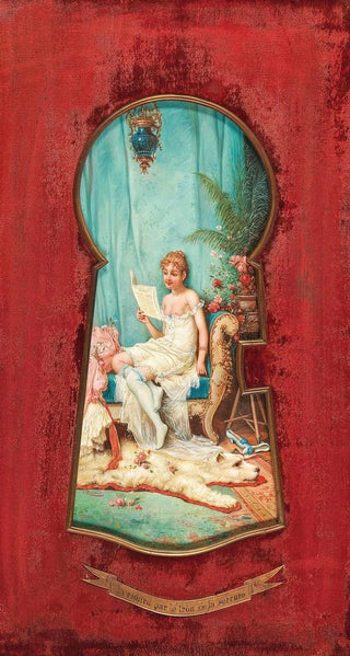Hans Zatzka - Durchs Schlsselloch geschaut.webp