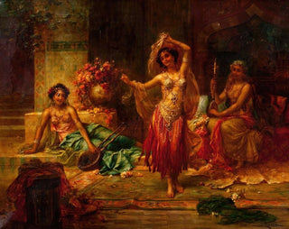 Rozrywki z haremu - Hans Zatzka — widok dzieła