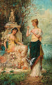 Il m'aime, il ne m'aime pas - Hans Zatzka — widok dzieła