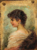 Portret profil młodej kobiety - Hans Zatzka — widok dzieła
