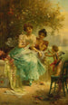 La lettre d'amour - Hans Zatzka — widok dzieła