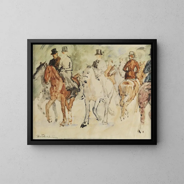 La Sortie à cheval - Hans von Faber du Faur — oprawiony obraz na ścianie