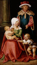 Marie Salomé i Zébédée z ich synami Jakubem Starszym i Janem Ewangelistą - Hans von Kulmbach — widok dzieła
