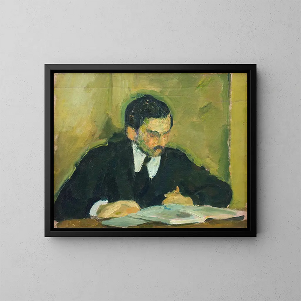 Le peintre Ernst Goldschmidt - Harald Giersing — oprawiony obraz na ścianie