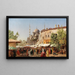 Rue du marché à Constantinople avec Sainte-Sophie - Harald Jerichau — oprawiony obraz na ścianie