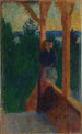 na werandzie - Harald Sohlberg — widok dzieła