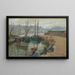 Chłopcy na murze portu w Penzance - Harold Charles Francis Harvey — oprawiony obraz na ścianie