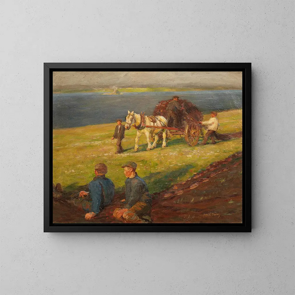 Rozciąganie siatek - Harold Harvey — oprawiony obraz na ścianie