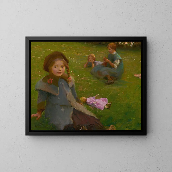 La poupée lilas - Harold Harvey — oprawiony obraz na ścianie