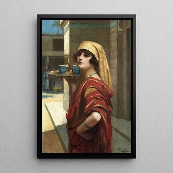 Odalisque - Harold Piffard — oprawiony obraz na ścianie