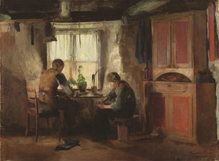 Szewc wiejski - Harriet Backer — widok dzieła