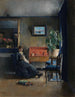 wewnętrzny niebieski - Harriet Backer — widok dzieła