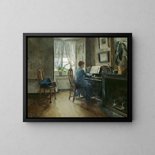 Chez moi - Harriet Backer — oprawiony obraz na ścianie