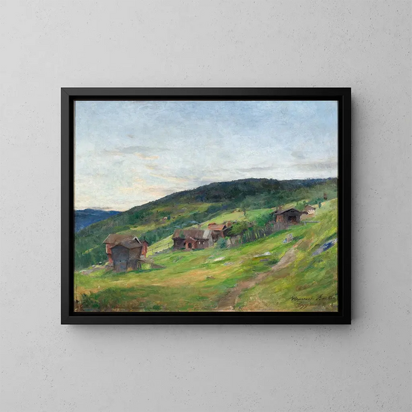 pejzaż Eggeda - Harriet Backer — oprawiony obraz na ścianie