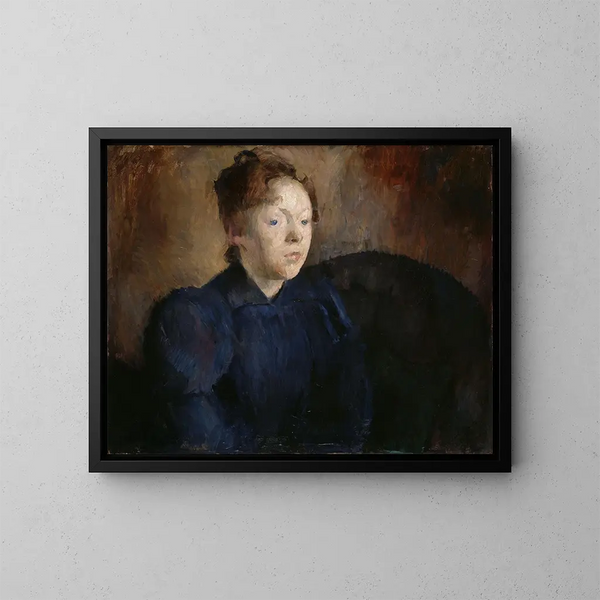 Portret Nenny Janson Nagel b Backer Lunde - Harriet Backer — oprawiony obraz na ścianie