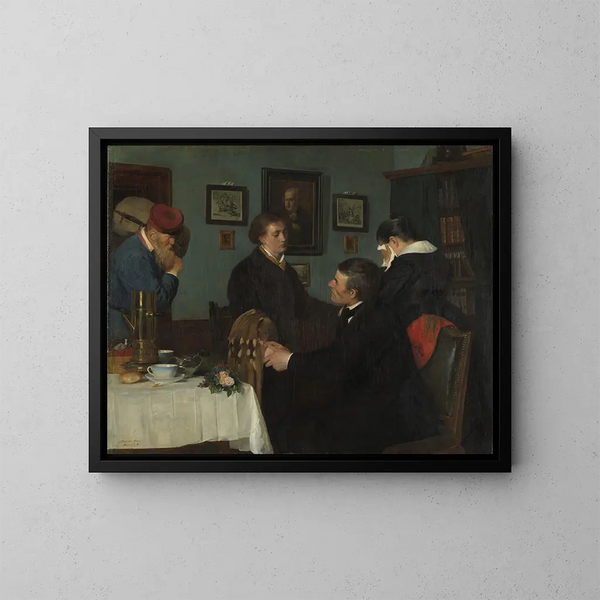 L'Adieu - Harriet Backer — oprawiony obraz na ścianie