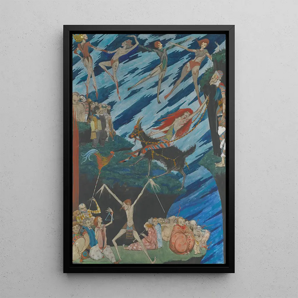 "Je m'envolerai d'ici d'un bond en enfer ou n'importe où pour les quitter" - Harry Clarke — oprawiony obraz na ścianie
