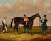 Lord Howth z jego czystej krwi Saint Laurent, jego trenerem i dżokejem Ford - Harry Hall — widok dzieła