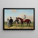 Underhand zwycięzca Northumberland Plate z Aldcroft Mr A Biggs Mr J Fobert trener i Mr G Foster właściciel - Harry Hall — oprawiony obraz na ścianie