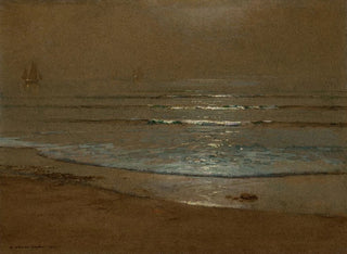 Plaża i fale w świetle księżyca - Harry Van der Weyden — widok dzieła