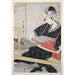 Reprodukcja obrazu Hata-ori - Tkanie na krosnach - Kitagawa Utamaro