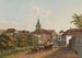 1823 - Hauptstrasse und Kirche in Lörrach — widok dzieła