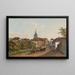 1823 - Hauptstrasse und Kirche in Lörrach — oprawiony obraz na ścianie