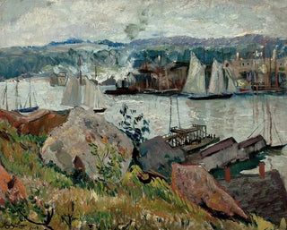 Port w Gloucester w Massachusetts - Hayley Lever — widok dzieła