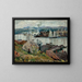 Port w Gloucester w Massachusetts - Hayley Lever — oprawiony obraz na ścianie