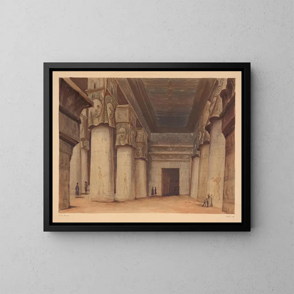 Dendara - Hector Horeau — oprawiony obraz na ścianie