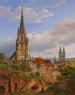 Widok Esslingen am Neckar - Heinrich Adam — widok dzieła