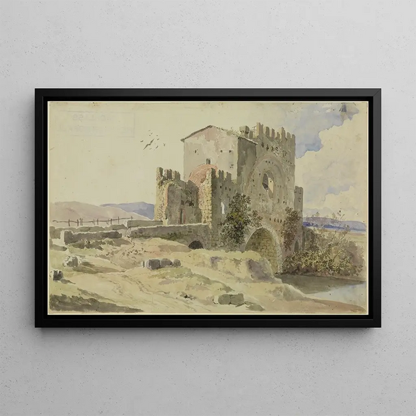 Heinrich Brkel - Ponte Nomentano bei Rom.webp