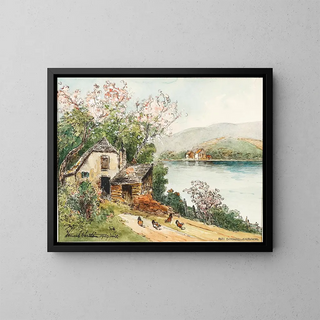 Wiosna w Dolinie Wachau - Heinrich Josef Wertheim — oprawiony obraz na ścianie