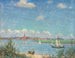 Widok na Travemünde - Heinrich Linde-Walther — widok dzieła