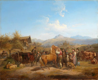 Heinrich Marr - Pferdemarkt in Tirol.webp