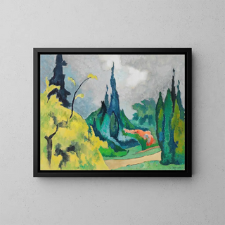 Parc Dilborn - Heinrich Nauen — oprawiony obraz na ścianie
