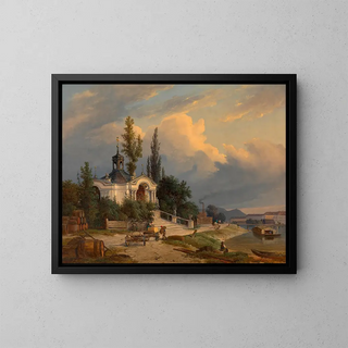 La chapelle Saint-Jean-Népomucène sur le Schanzel - Heinrich Peyer — oprawiony obraz na ścianie