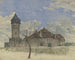 La tour de guet à Sachsenhausen - Heinrich Rumbler — widok dzieła