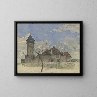 La tour de guet à Sachsenhausen - Heinrich Rumbler — oprawiony obraz na ścianie