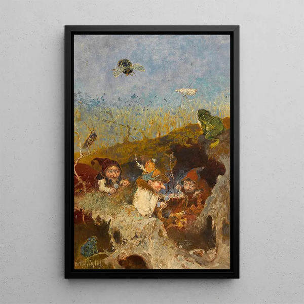 La soupe des nains - Heinrich Schlitt — oprawiony obraz na ścianie