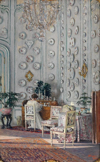 Heinrich Tomec - Grfin Gisela Kinsky im Porzellanzimmer.webp