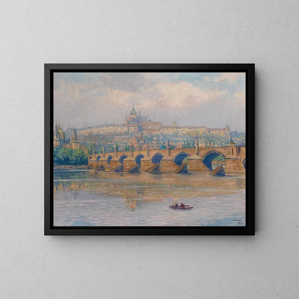 Prague - Heinrich Tomec — oprawiony obraz na ścianie