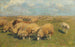 Troupeau de moutons avec chien de berger dans le pâturage - Heinrich von Zügel — widok dzieła
