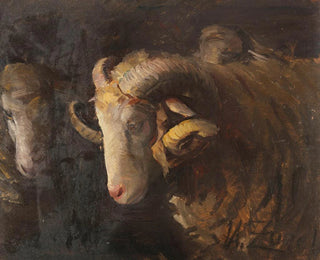 Heinrich Von Zgel - Widderkopf und Mutterschaf.webp