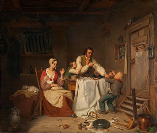 Przerwany posiłek - Heinrich von Rustige — widok dzieła