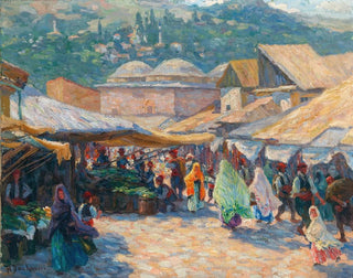 Marché à Sarajevo - Helene DomKomers — widok dzieła